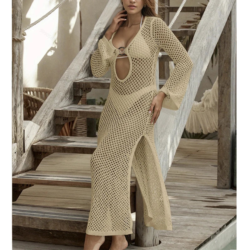 Robe Manche Longue Transparente