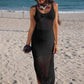 Robe Longue Semi Transparente