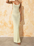 Robe Longue Maille Transparente