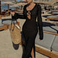 Robe Manche Longue Transparente