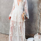 Robe Blanche Dentelle Transparente