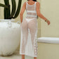 Robe full transparente blanche