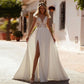 Robe de mariée bustier dentelle transparente