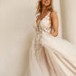 Robe de mariée dentelle transparente