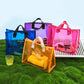 Sac de plage en pvc transparent
