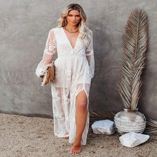 Boléro Dentelle Transparent Pour Femme - Cardigan Été Léger Et Élégant à Nouer