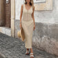 Robe cocktail blanche transparente