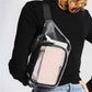 Sac banane transparent rose
