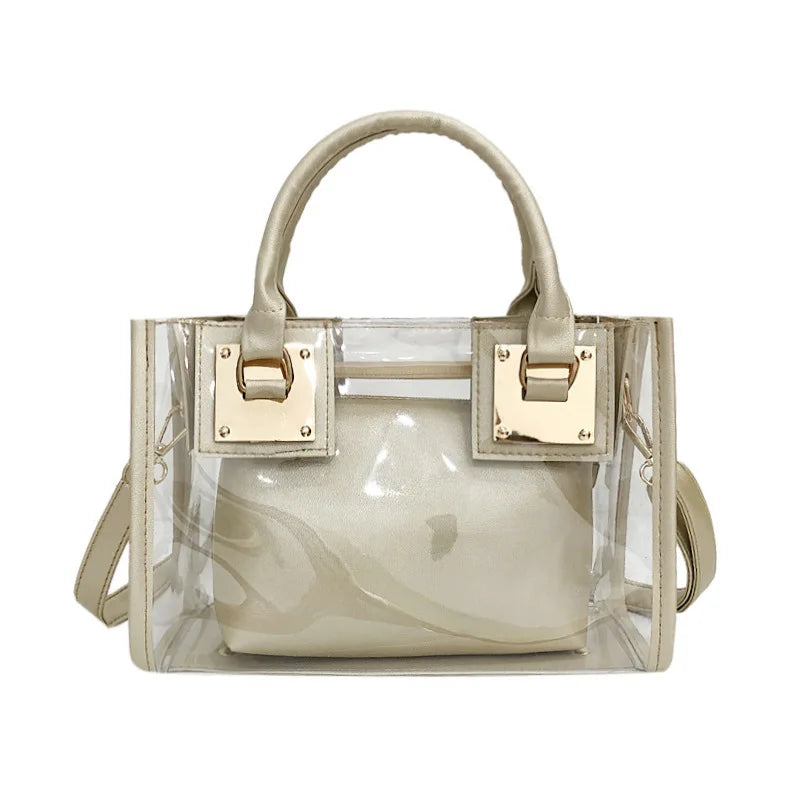 Sac Bandoulière Transparent Argent