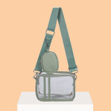 Sac Bandouliere Transparent Vert