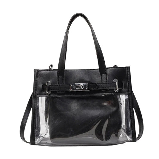 Sac Transparent Bandoulière Noir