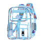Sac a Dos En Plastique Transparent bleu
