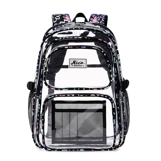 Sac a Dos PVC Transparent noir