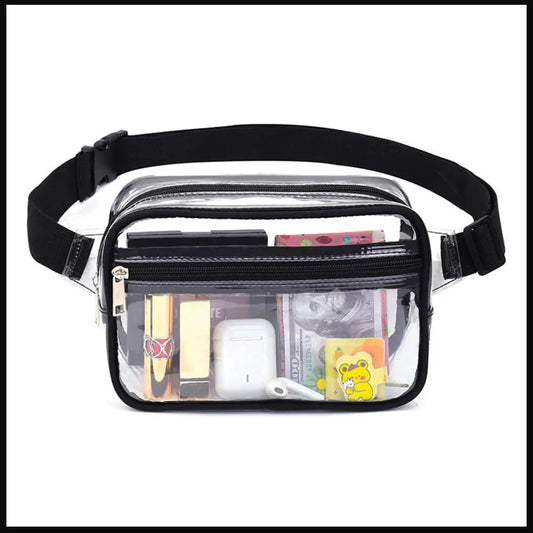 Sac banane femme transparent