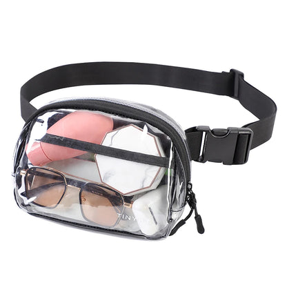 Sac banane noir transparent