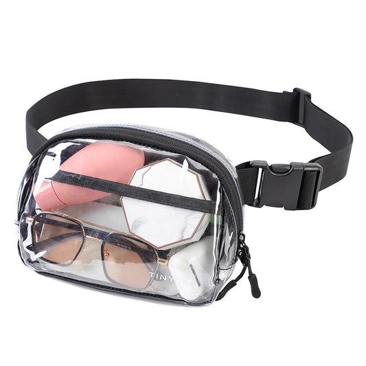 Sac banane noir transparent