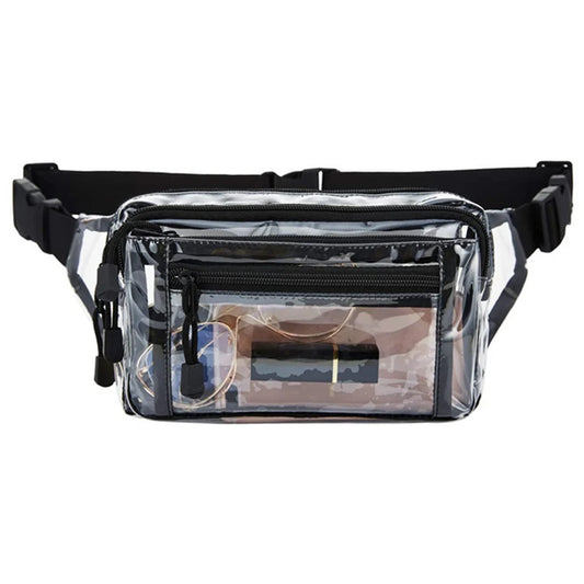 Sac banane transparent homme