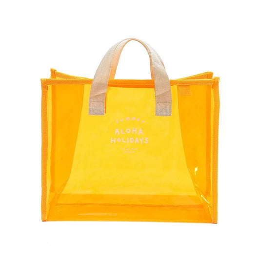 Sac de plage en pvc transparent