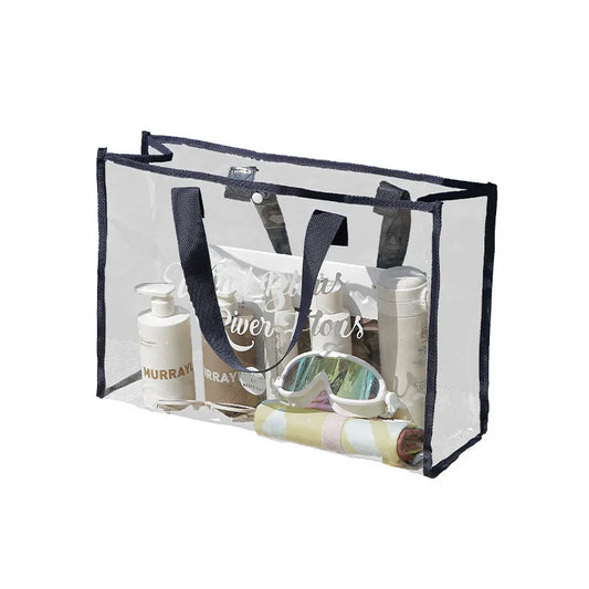 Sac de plage plastique transparent