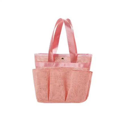 Sac de plage transparent rose