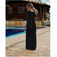 Robe longue plage blanche transparente