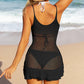 Mini robe noire transparente