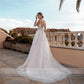 Robe de mariée manche transparente