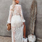 Robe Blanche Dentelle Transparente