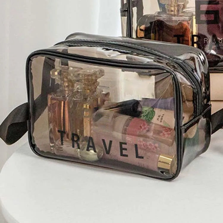 Lot de 3 Articles de Toilette, Transparent, Sac de 1 Litre pour Avion, Sac Cosmétique en PVC, Sac Approuvé pour Voyage Aéroport Lot de 3 Articles de Toilette, Transparent, Sac de 1 Litre pour Avion, Sac Cosmétique en PVC, Sac Approuvé pour Voyage Aéroport