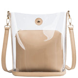 Sac Bandoulière Transparent Brun Pour Le Travail