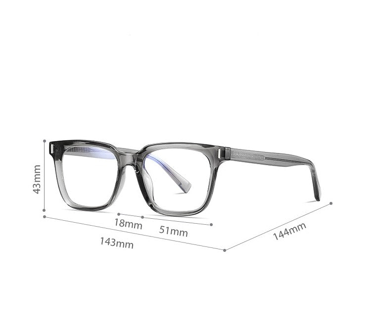 Lunette de soleil homme monture transparente