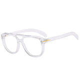 Lunette de soleil monture transparente femme