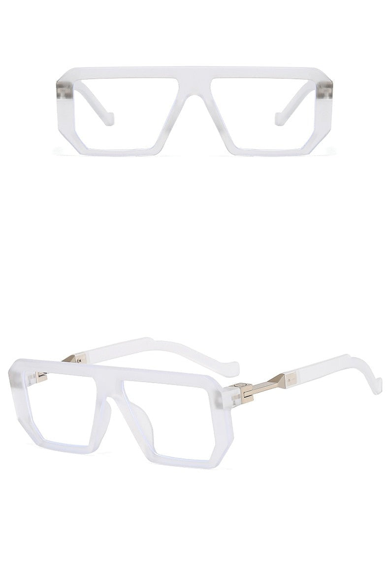 Lunette soleil homme monture transparente