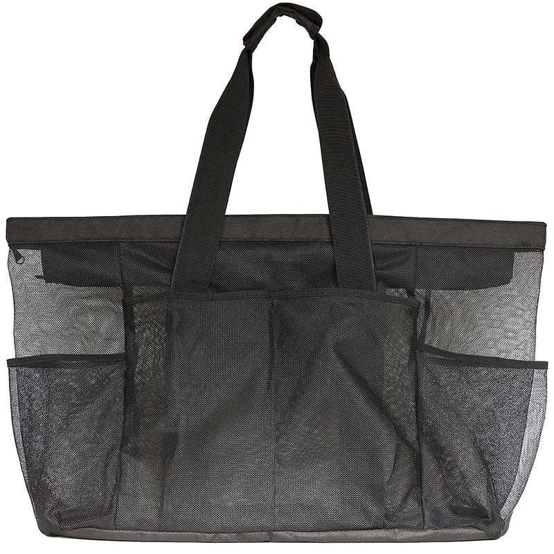 BSITSSS Grand Sac De Plage Extra Large Famille En Maille - Sac Cabas Pliable Grande Capacité Pour Plage, Voyages & Gym
