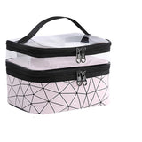 Grande Trousse Transparente Couleur Argent